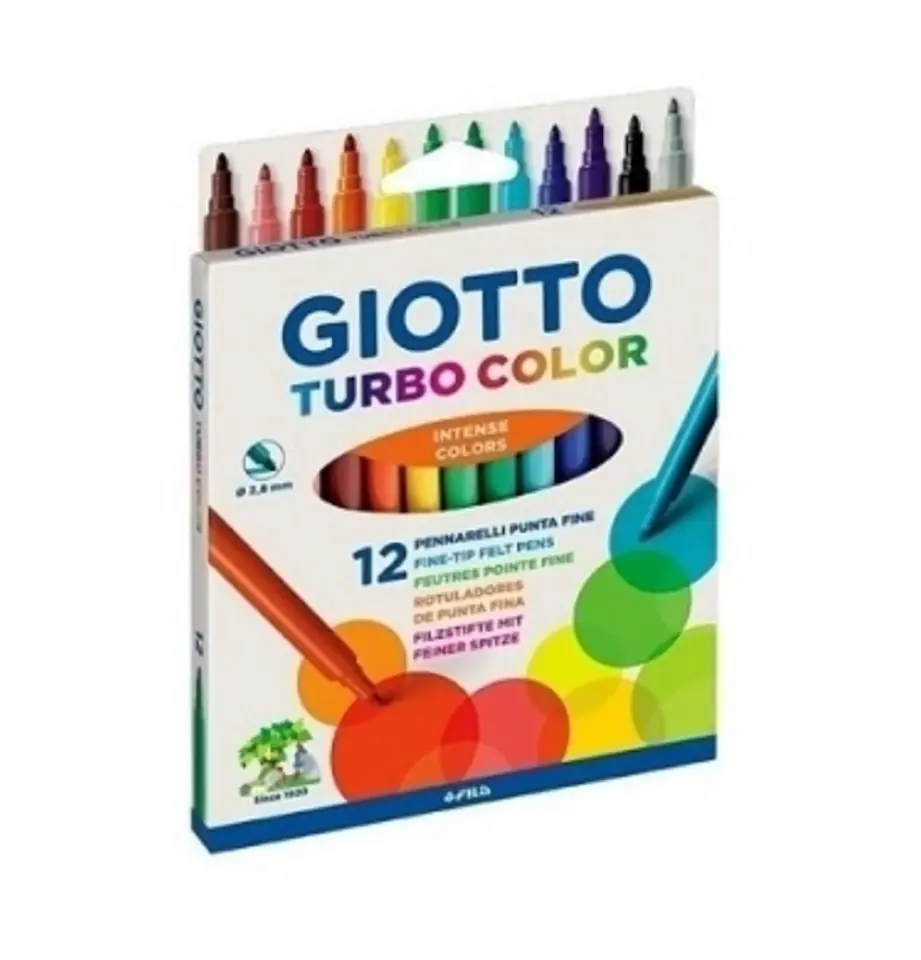 Marcador giotto x12 finos