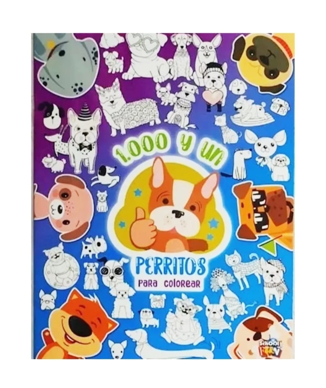 Libro Infantil Para Colorear 1000 Y Un Perritos