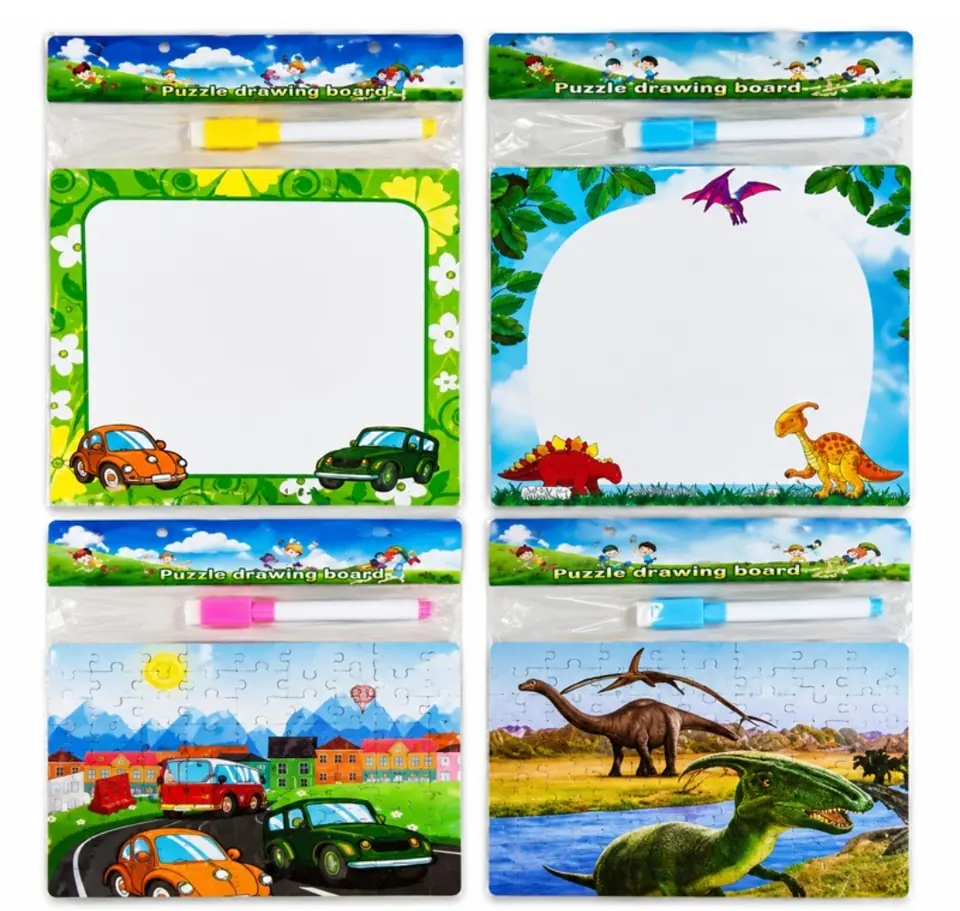 Puzzle con pizarra