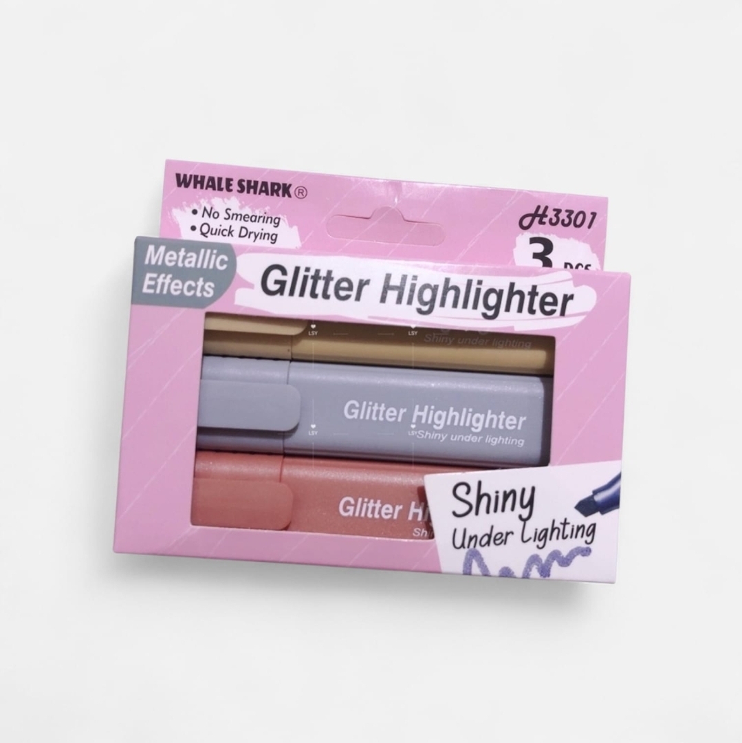 Resaltador Glitter x3