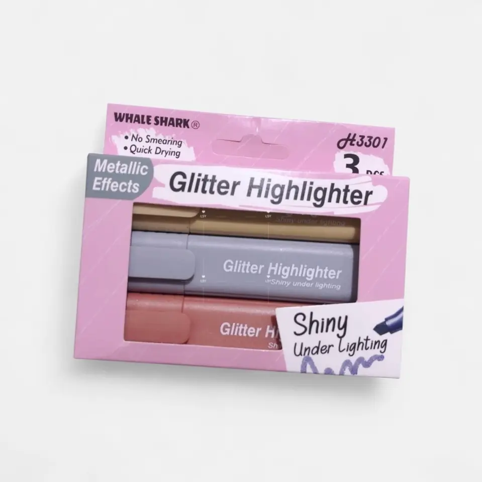 Resaltador Glitter x3