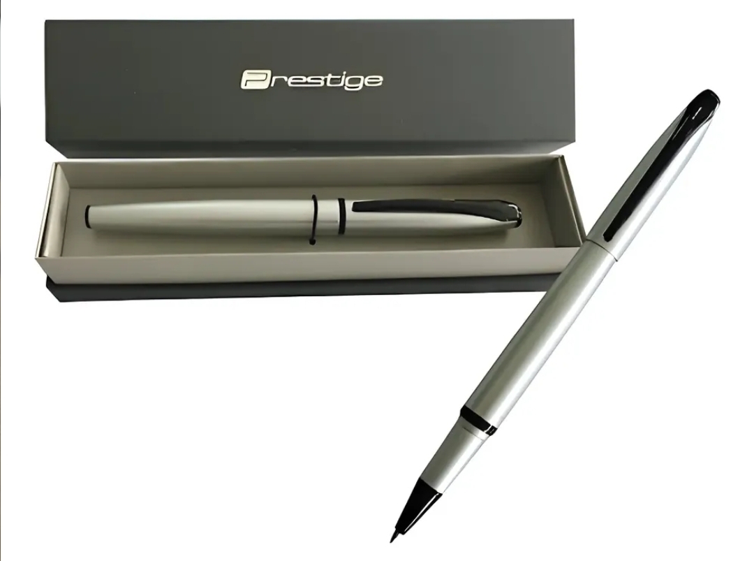Bolígrafo Prestige De Aluminio Punta Cromada Estuche Tinta A