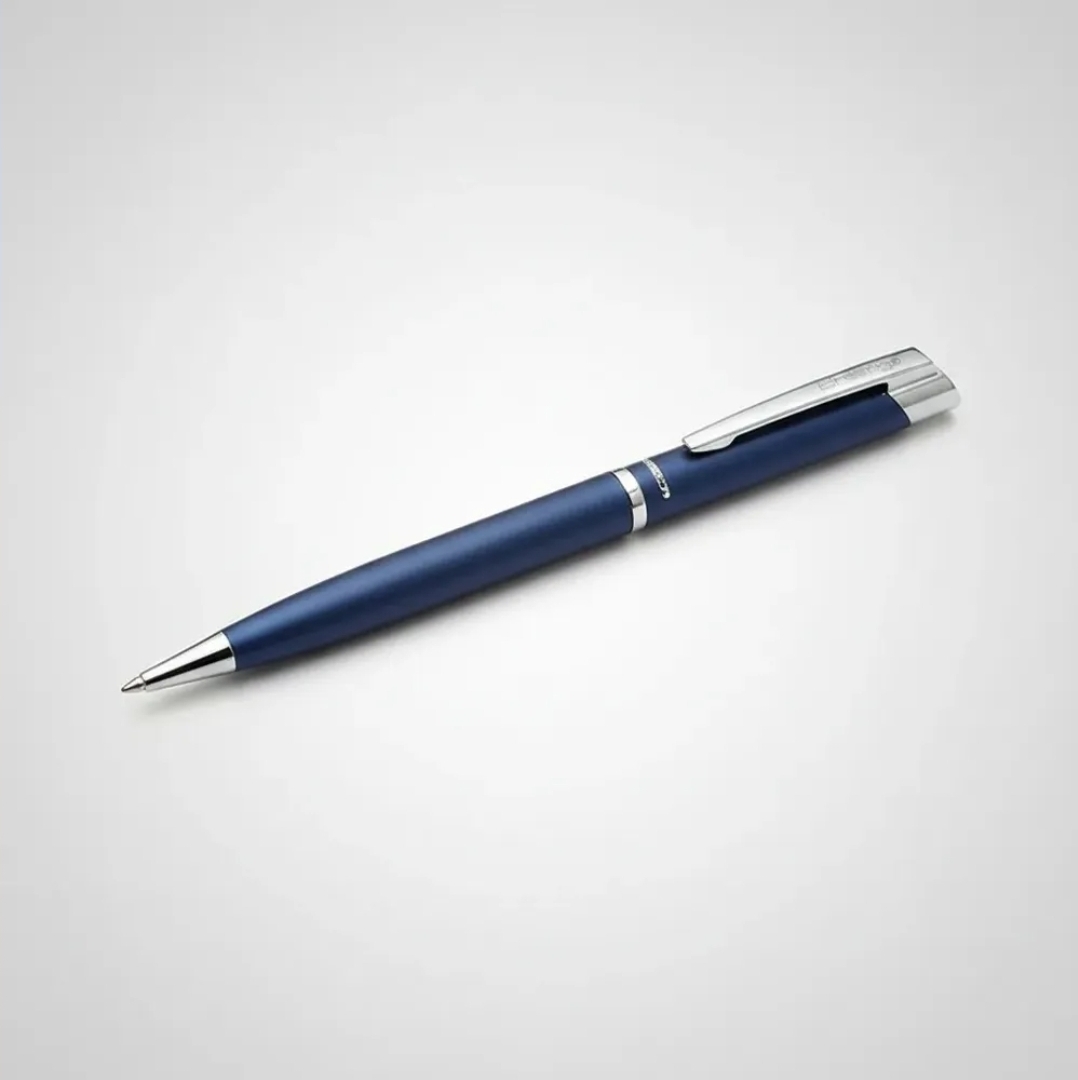 Bolígrafo Prestige  Punta Cromada Estuche Tinta Azul
