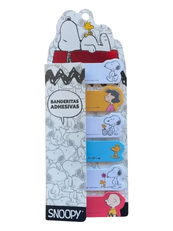 Banderitas Adhesivas Snoopy De Colores - Mooving At Work Color Multicolor