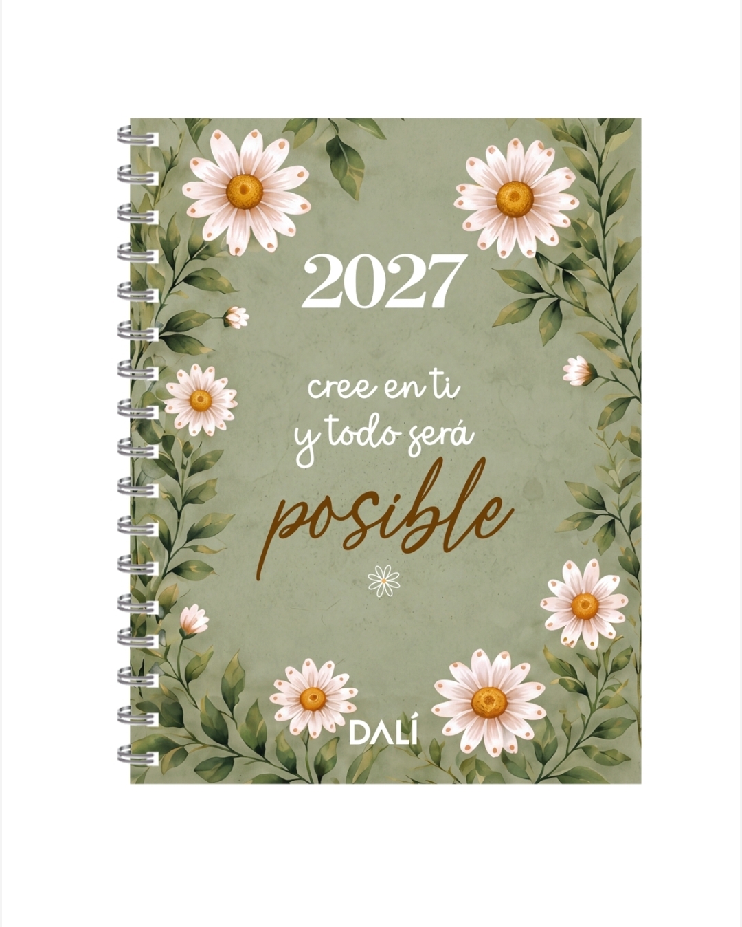 Agenda Margaritas Fondo Verde DALI