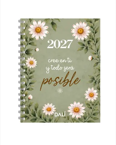 Agenda Margaritas Fondo Verde DALI