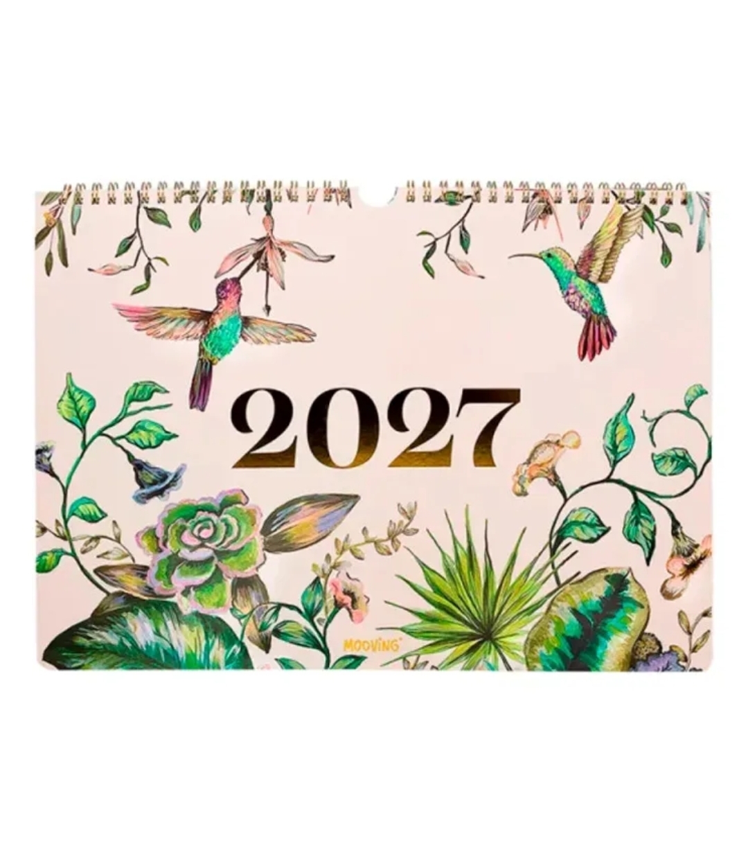 Calendario 2027 Floral mensual Mooving