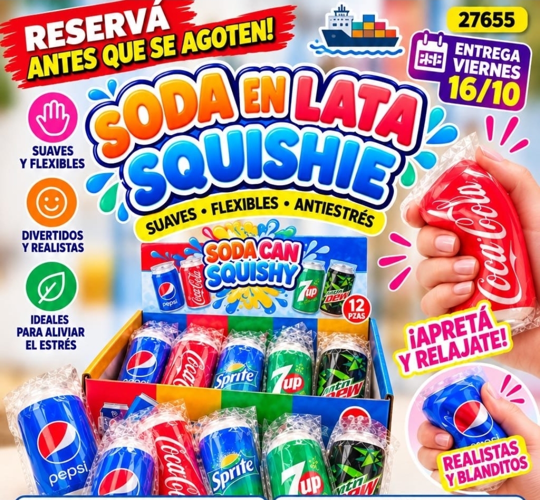 Soda en lata squishy