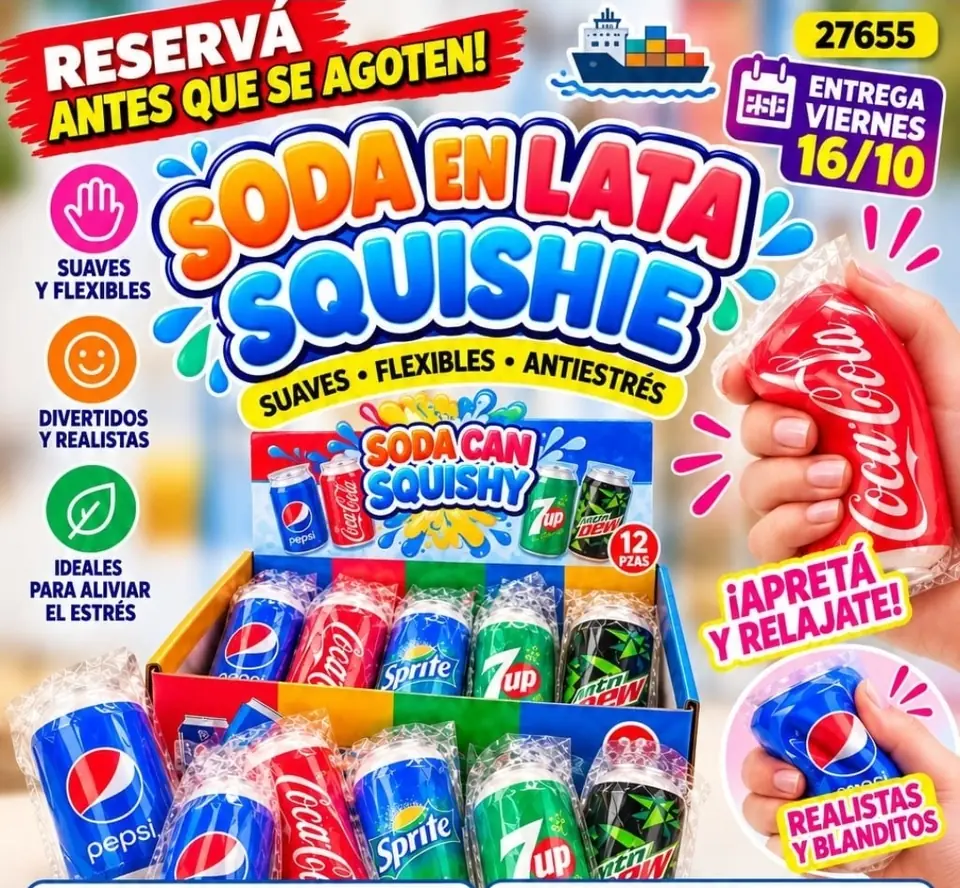 Soda en lata squishy