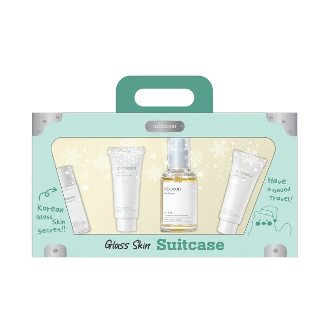 mixsoon - Set de Cuidado Facial Hidratante Glass Skin Suitcase