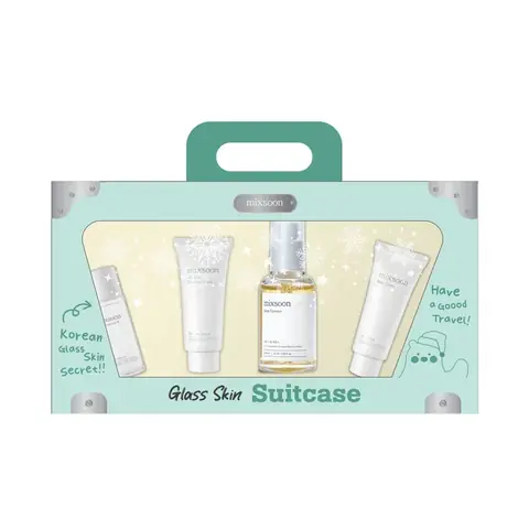 mixsoon - Set de Cuidado Facial Hidratante Glass Skin Suitcase