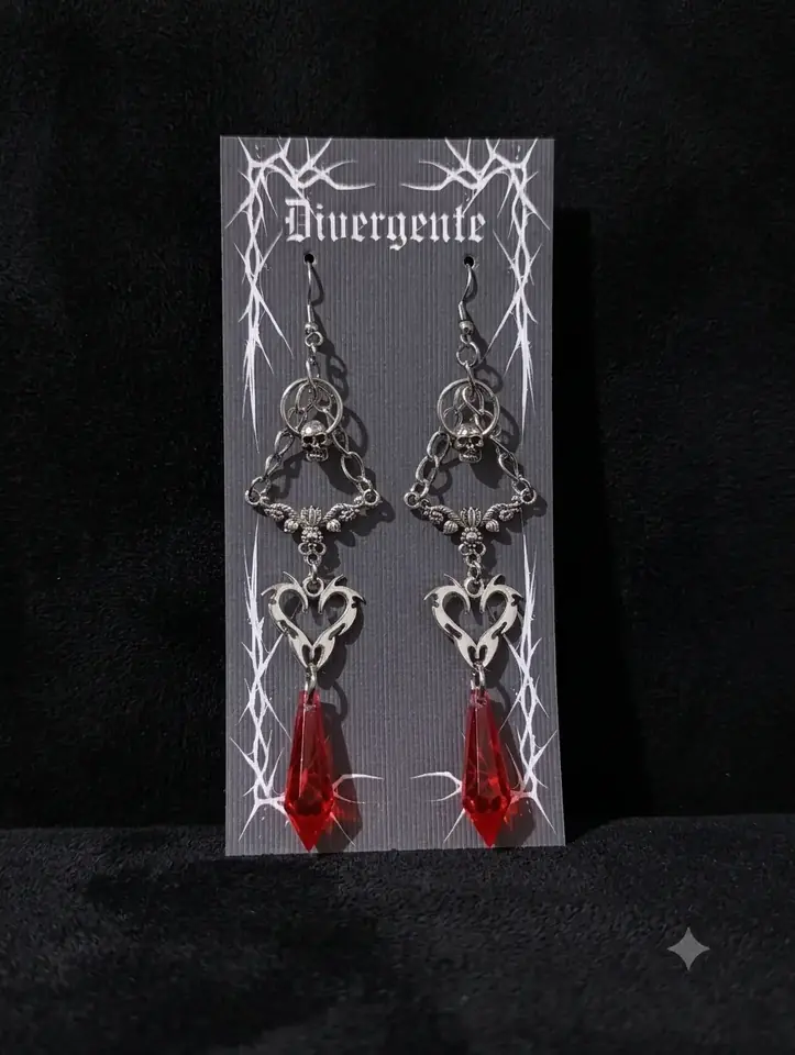 Caravana de cristales rojos