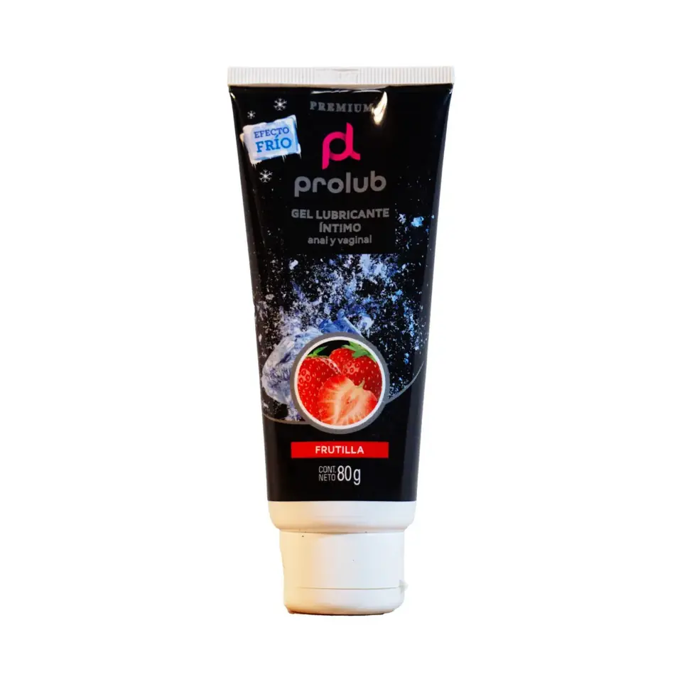 Gel Lubricante ProLub Efecto Frío Frutilla 80 g