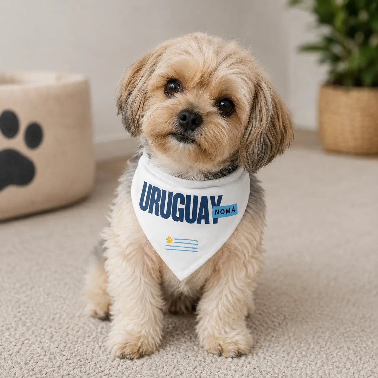 Bandana edición especial La Celeste. Diseño "Uruguay Nomá"