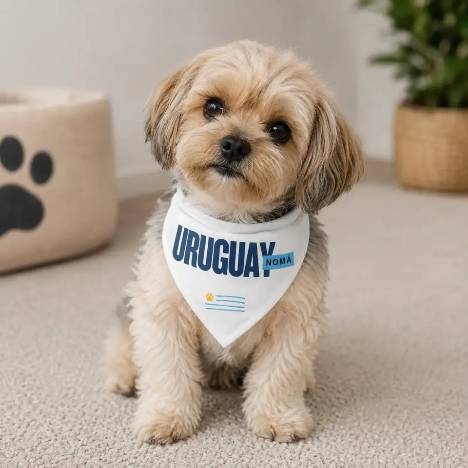 Bandana edición especial La Celeste. Diseño "Uruguay Nomá"