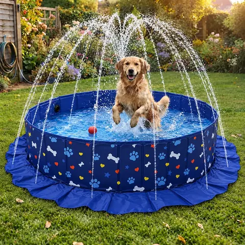 Piscina 2 en 1 con chorros, no precisa inflar. 120x30cm
