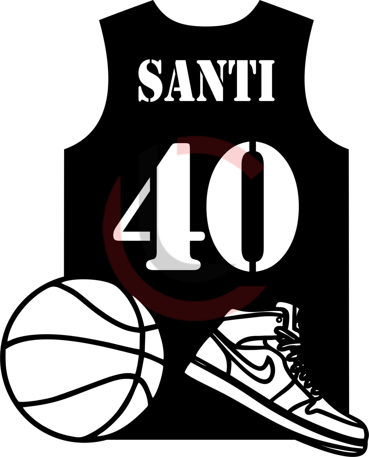 Cuadro camiseta basket