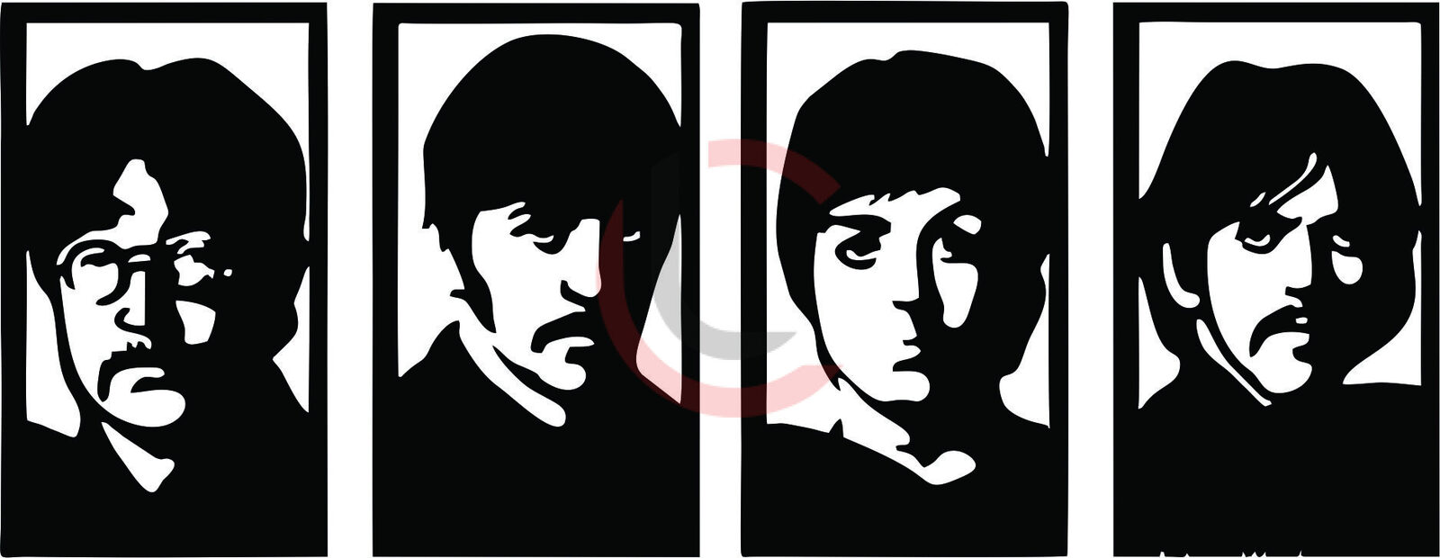 Cuadro The Beatles x4