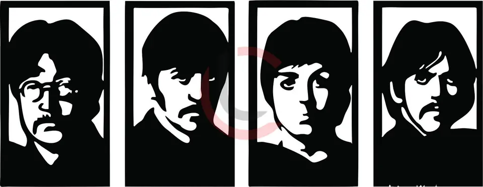 Cuadro The Beatles x4