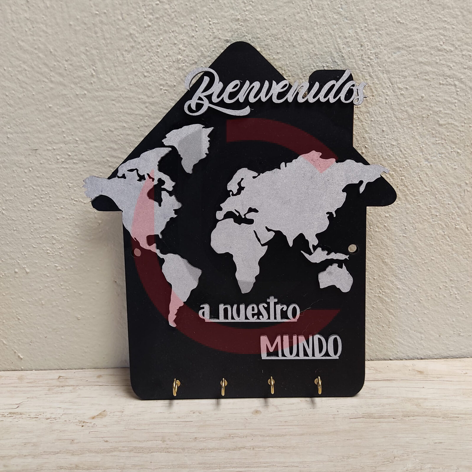 Portallaves "Bienvenidos a nuestro mundo"