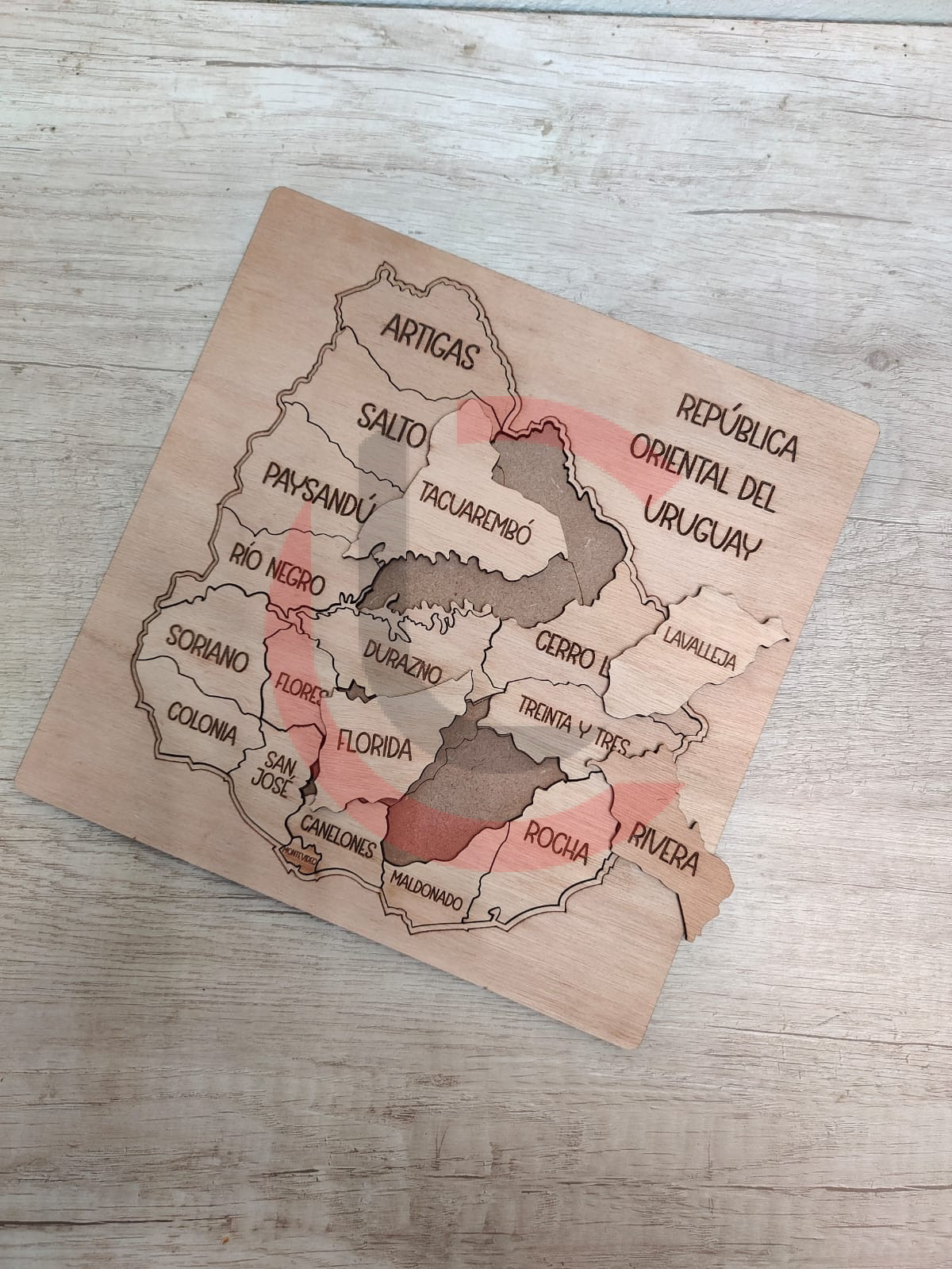 Mapa Uruguay puzzle