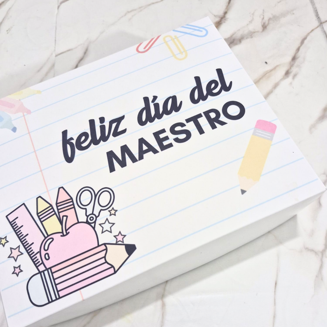 Cajas de 1/4 - 1/2 - 1 kg - Día del Maestro