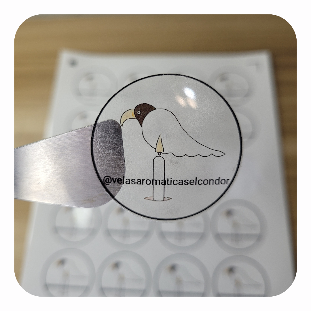 PLANCHA DE STICKERS TRANSPARENTES (resistentes al agua)