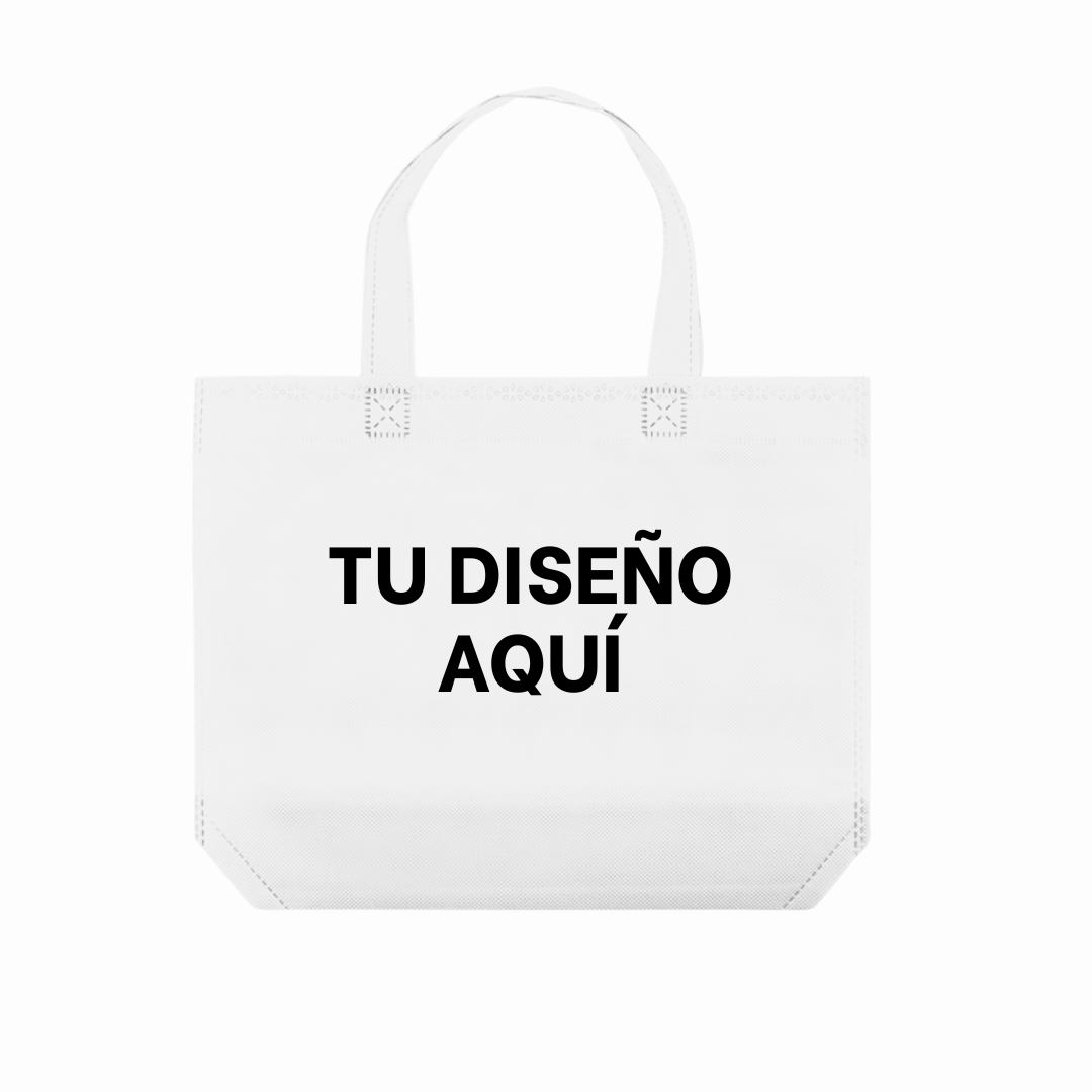 BOLSA DE TNT CON ASA BLANCO 40x45 cm