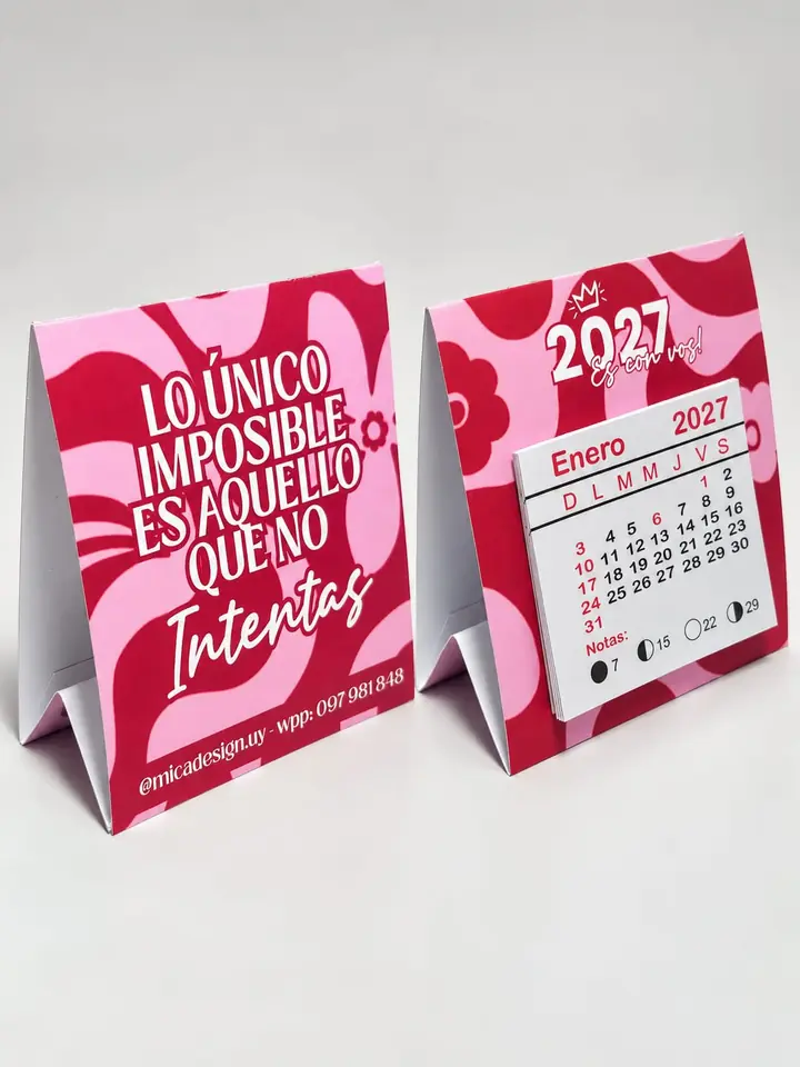 Calendario 2027 - Estilo carpa