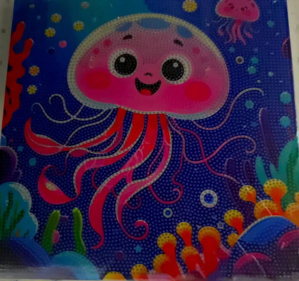 Cuadro, pulpo.