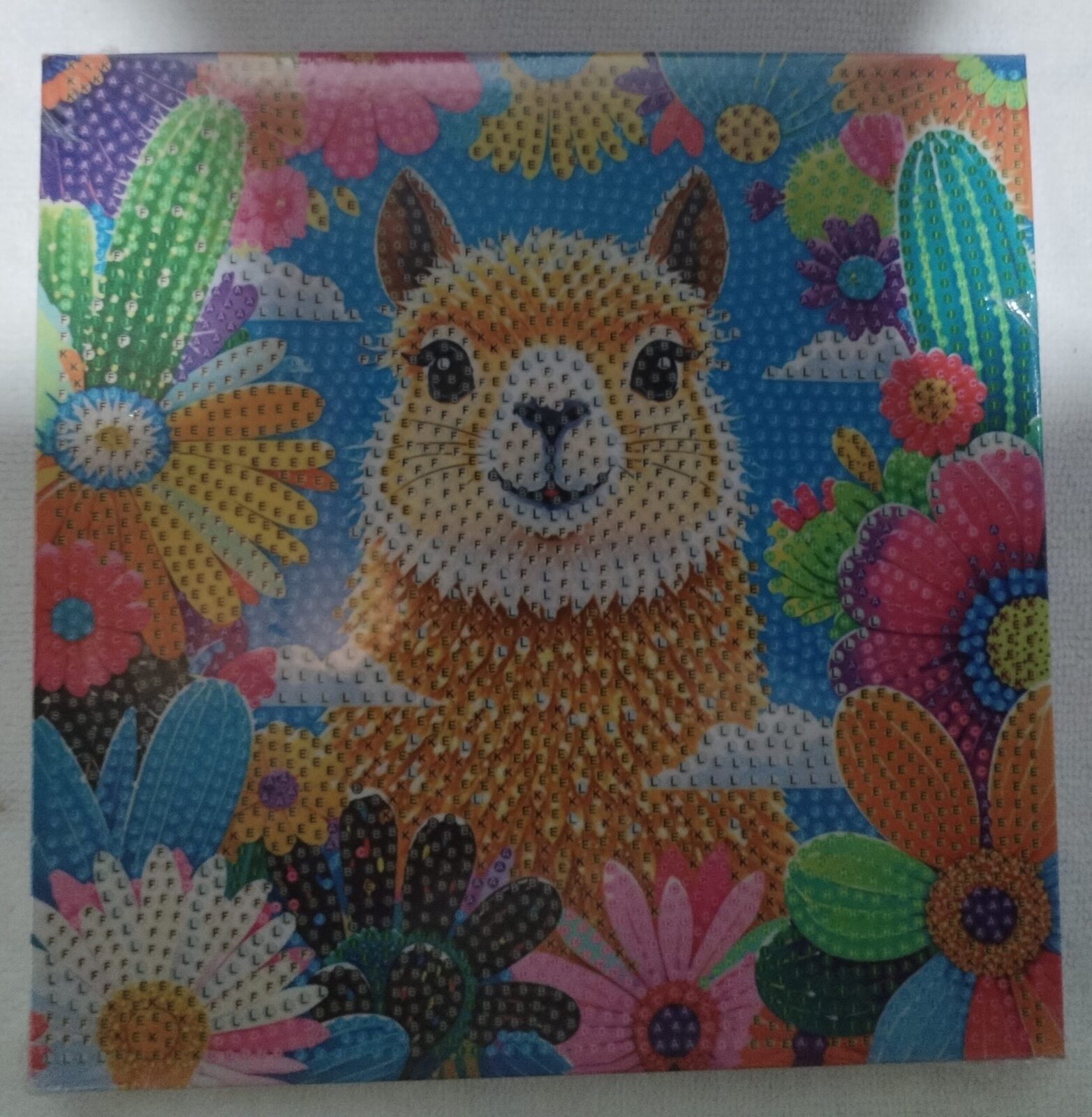 Cuadro llama colorida.