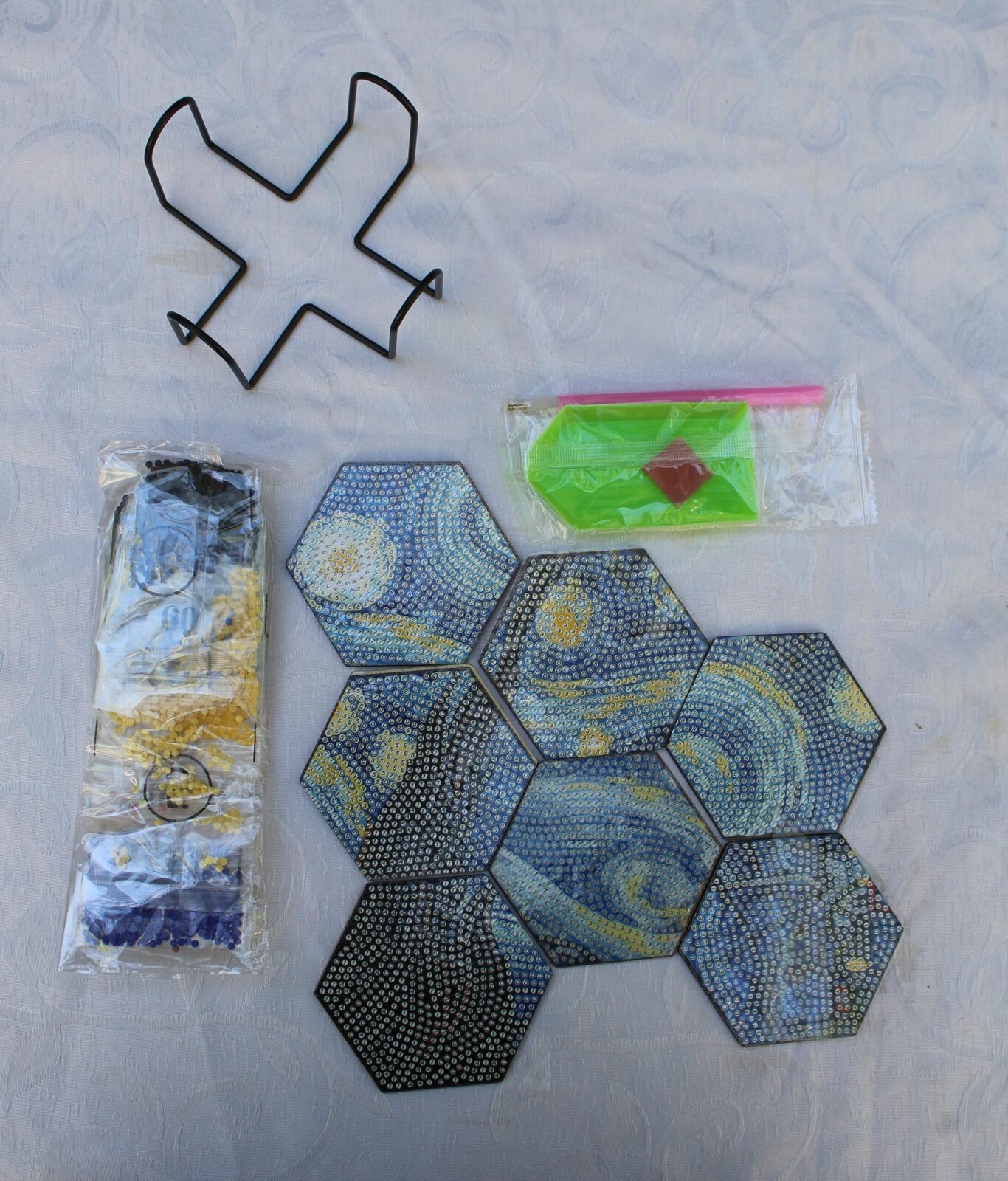 Posavasos Van Gogh hexagonales.