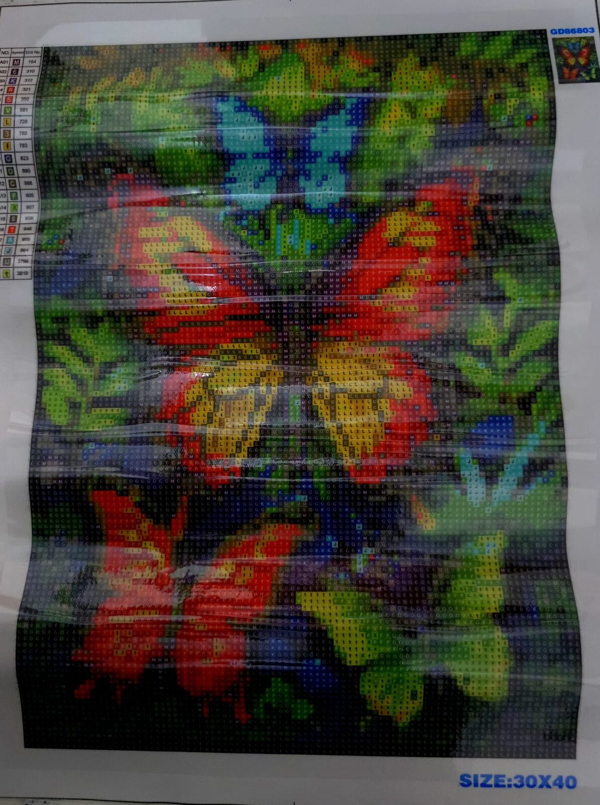 Paisaje con mariposas.