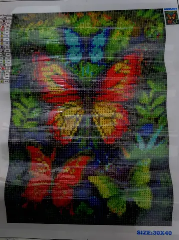 Paisaje con mariposas.