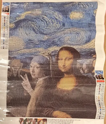 Mona Lisa con La joven de la perla.