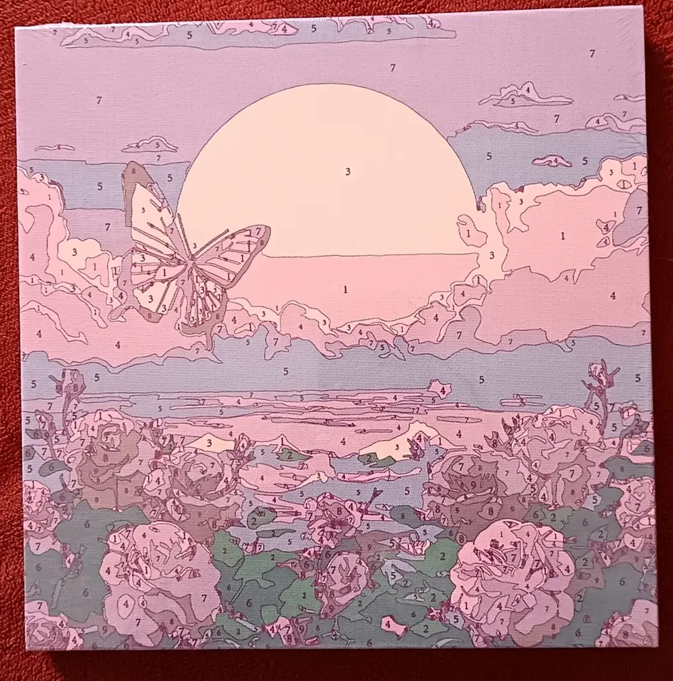 Mariposa en atardecer.