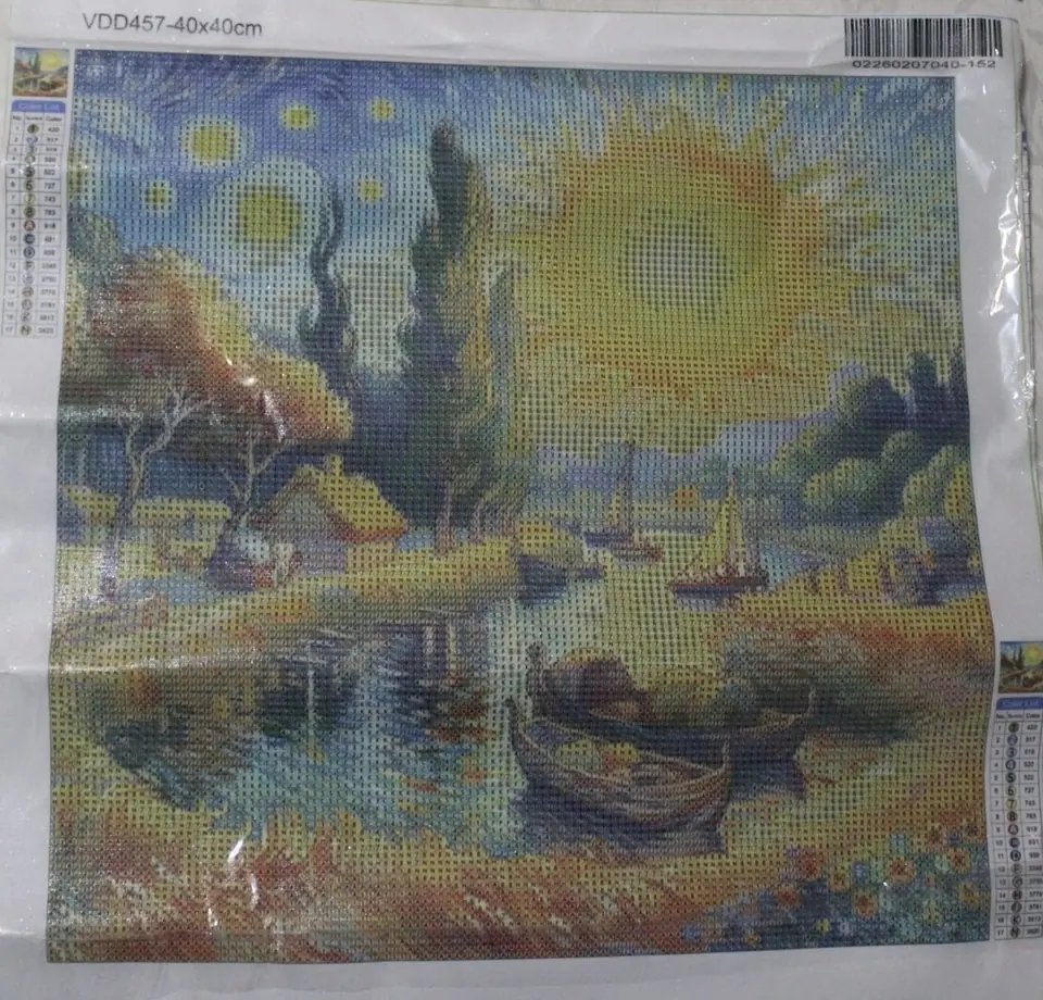 Paisaje de sol grande