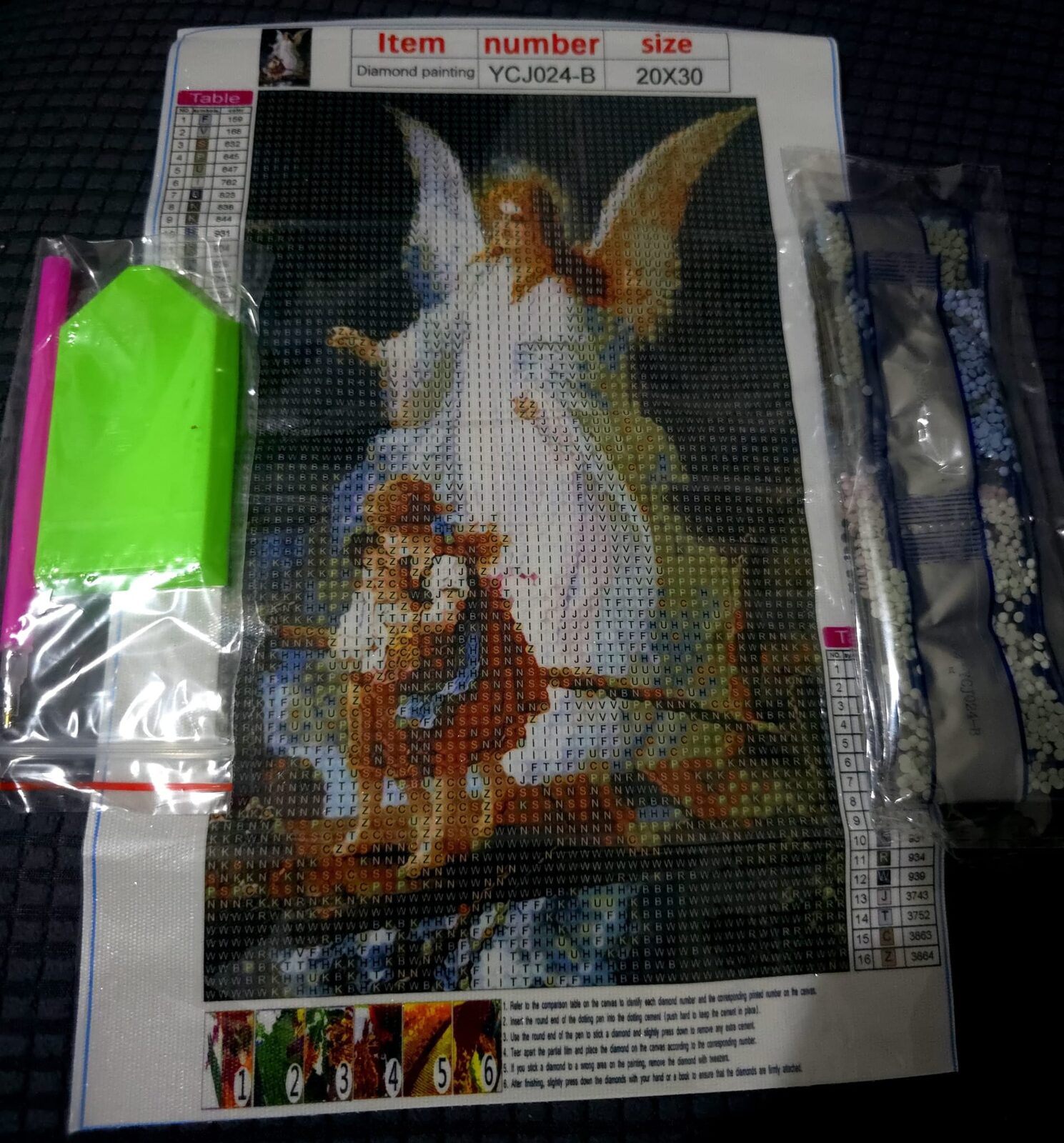 Angel de la guarda 20 x 30