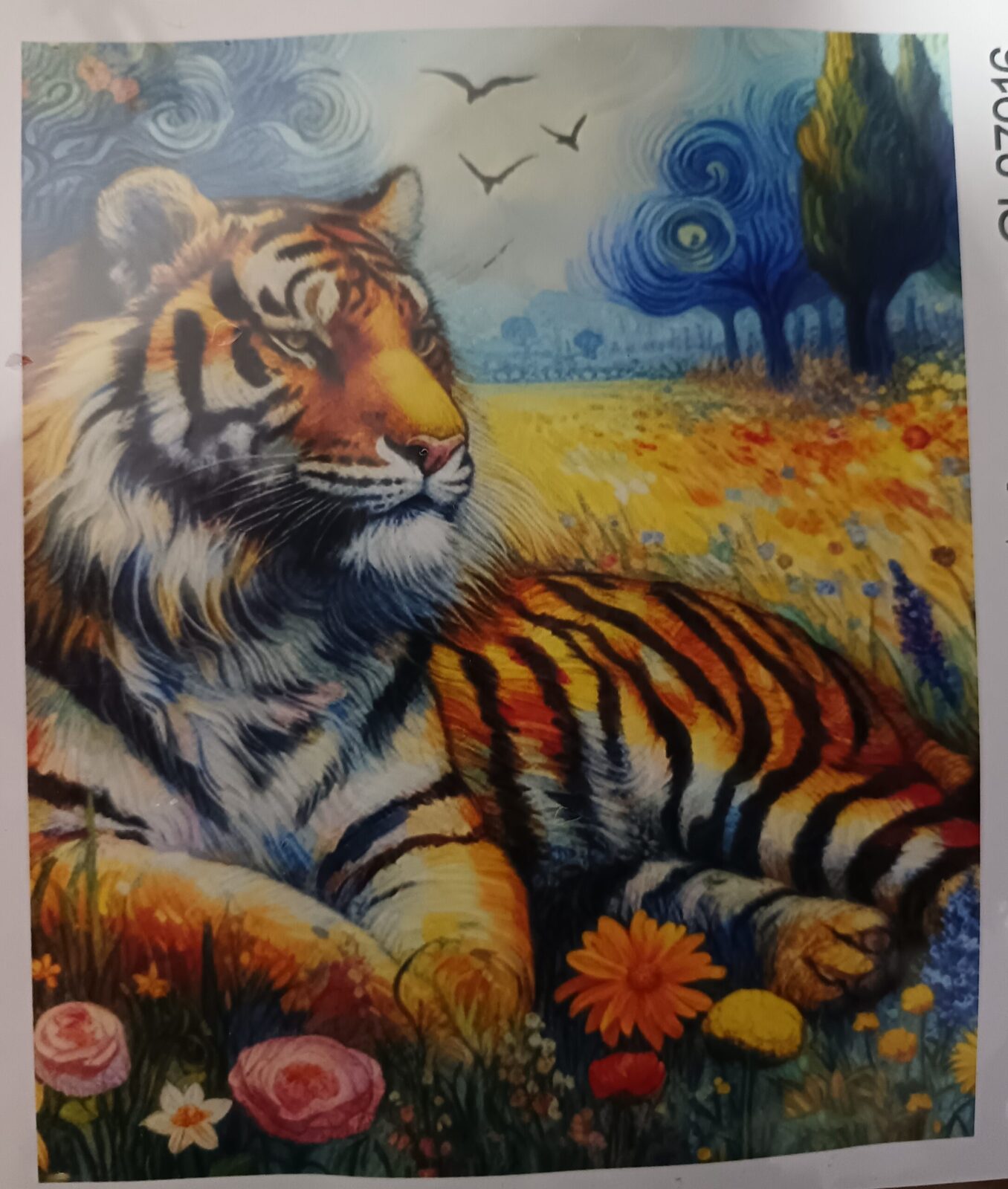 Tigre echado.