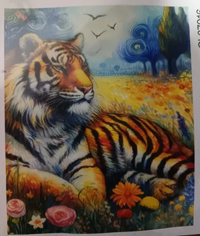 Tigre echado.