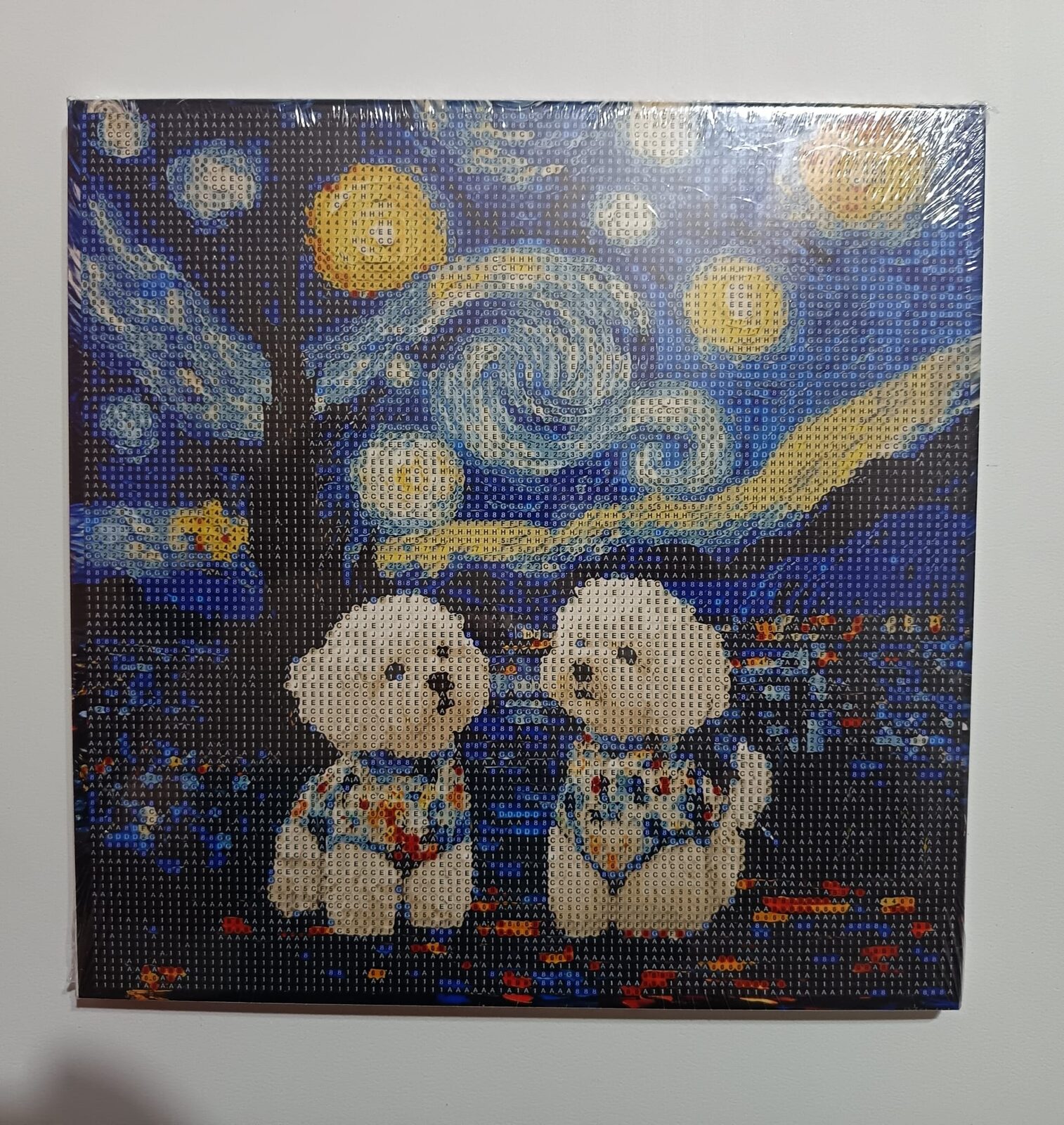 Perritos noche estrellada.