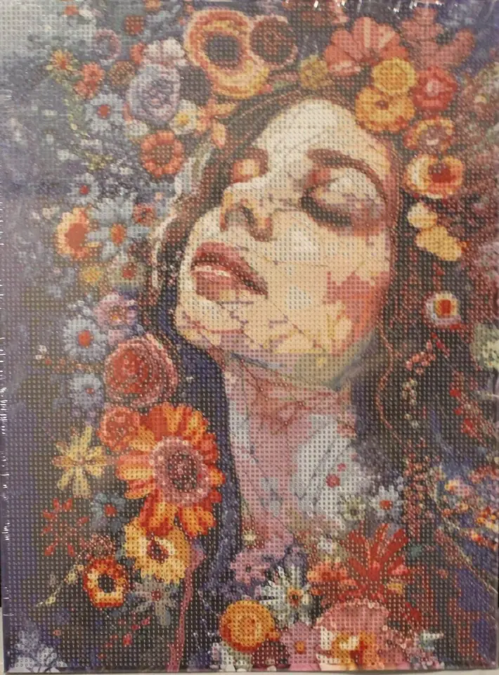 Mujer con flores