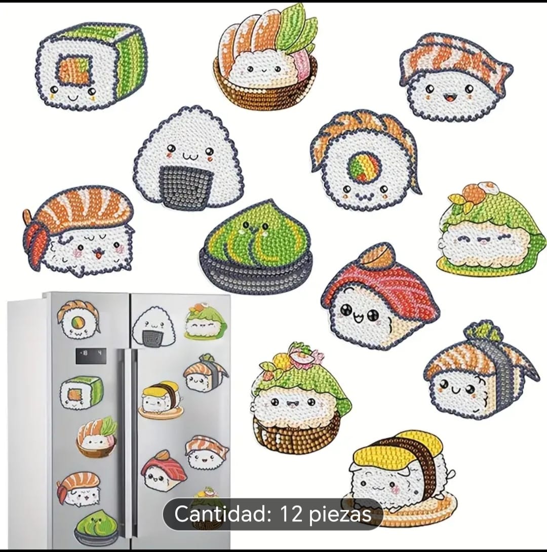 Imanes sushi.