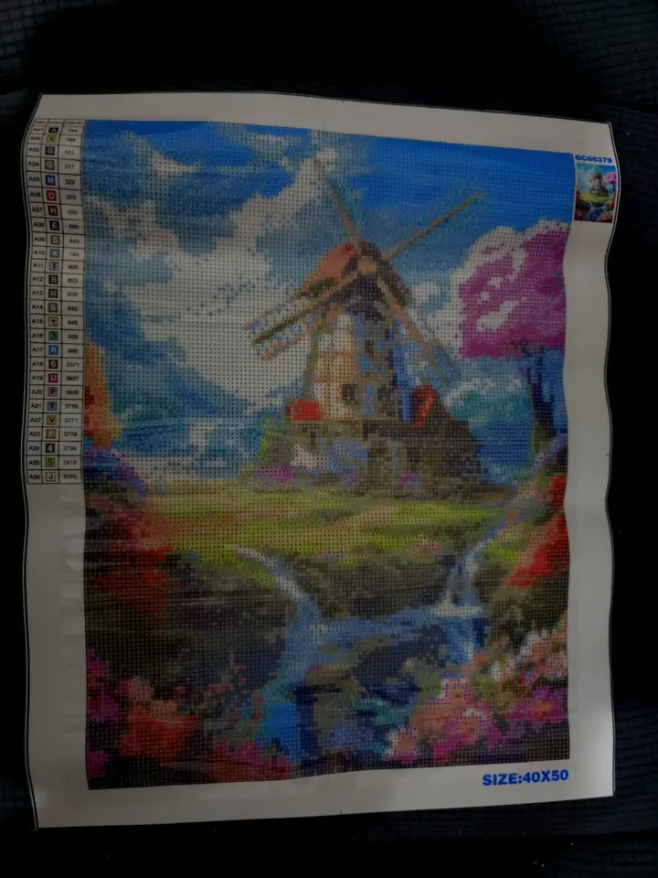 Molino de agua, de 40 x 50.