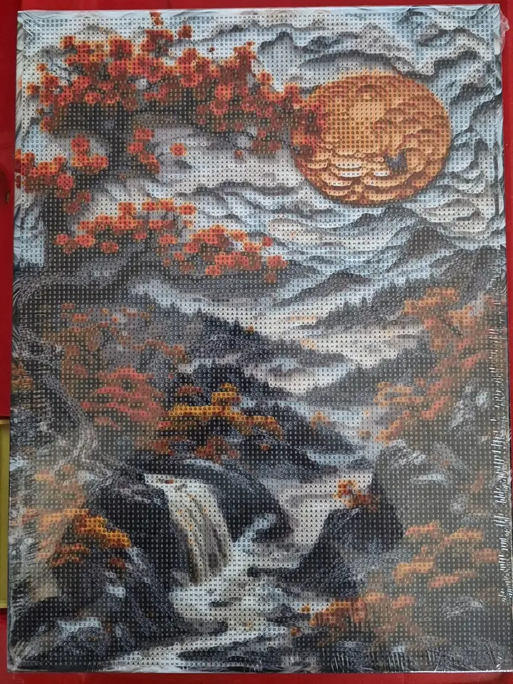 PAISAJE CON CASCADA.