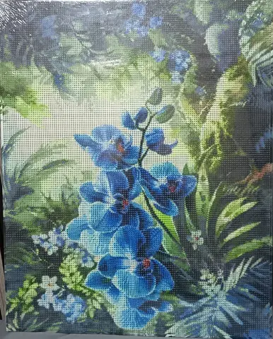 Paisaje con orquídea.