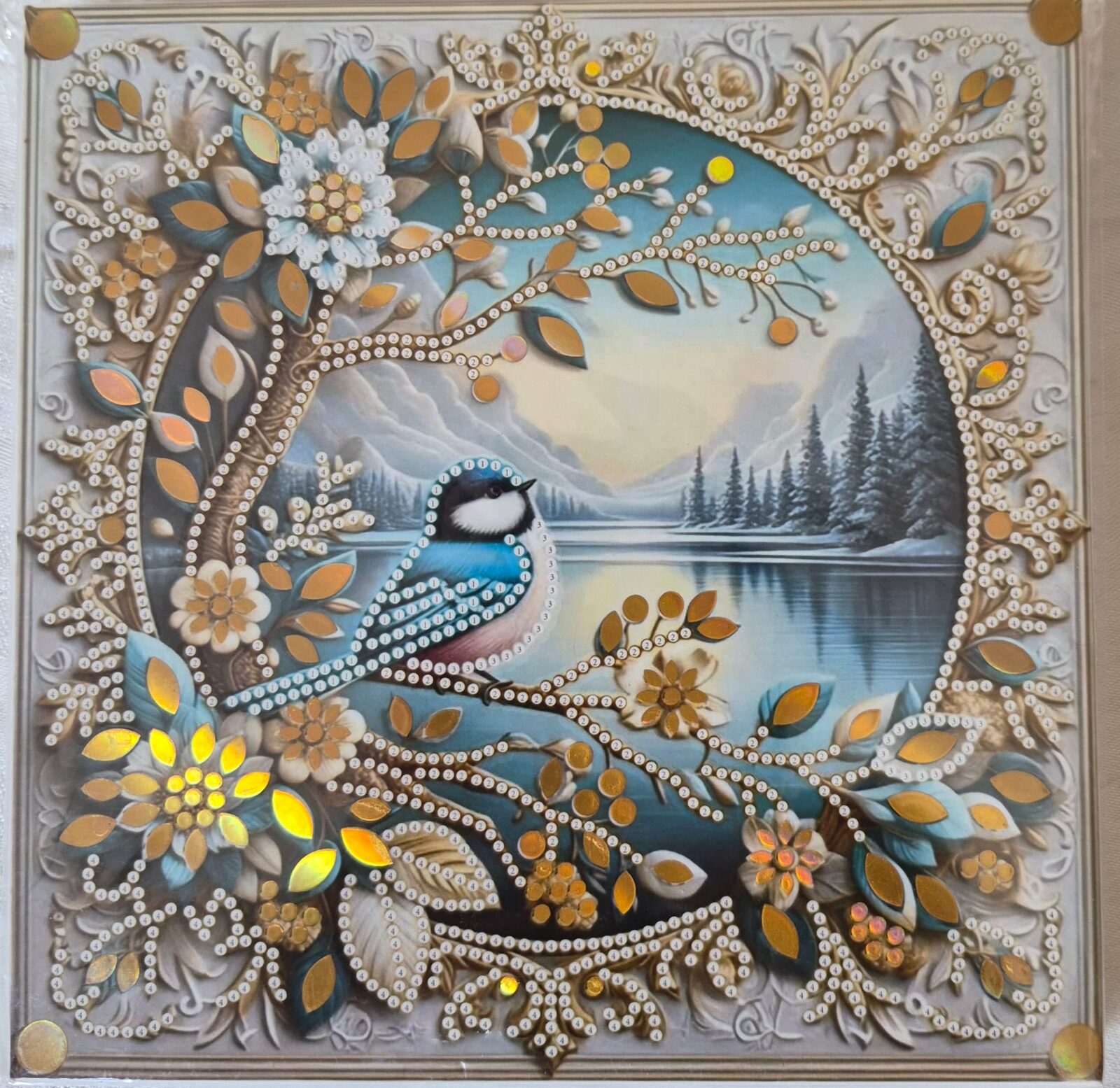 Pajarito en el lago