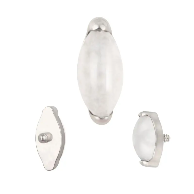 Labret jade blanco marquise