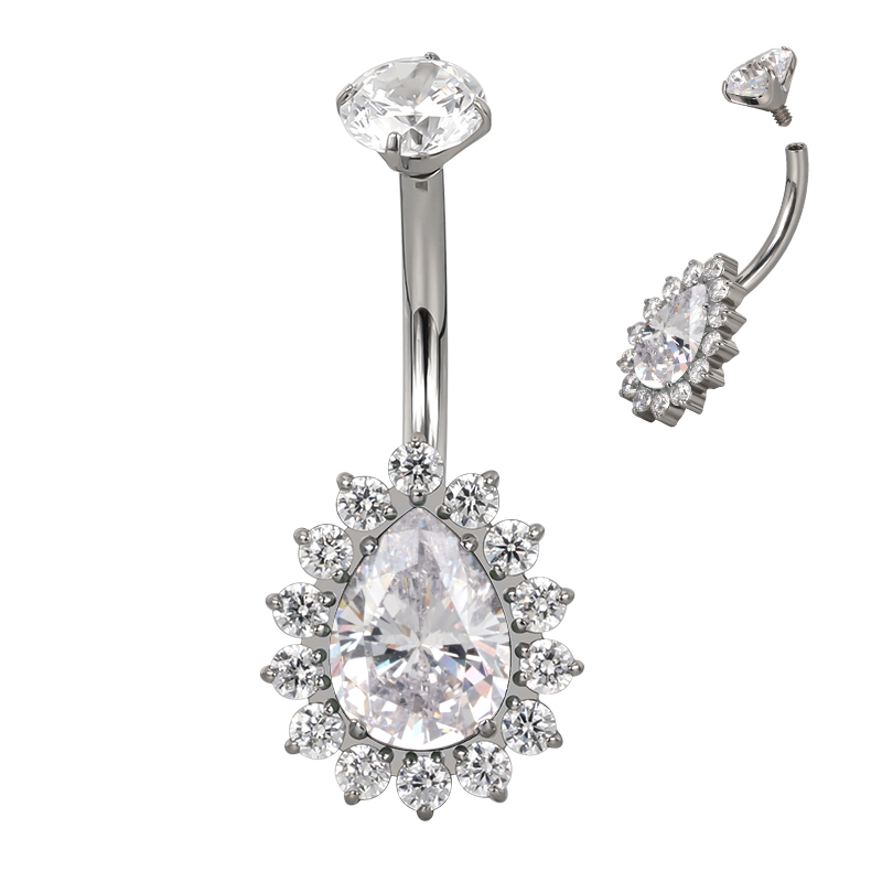 Navel premium teardrop Royale cz