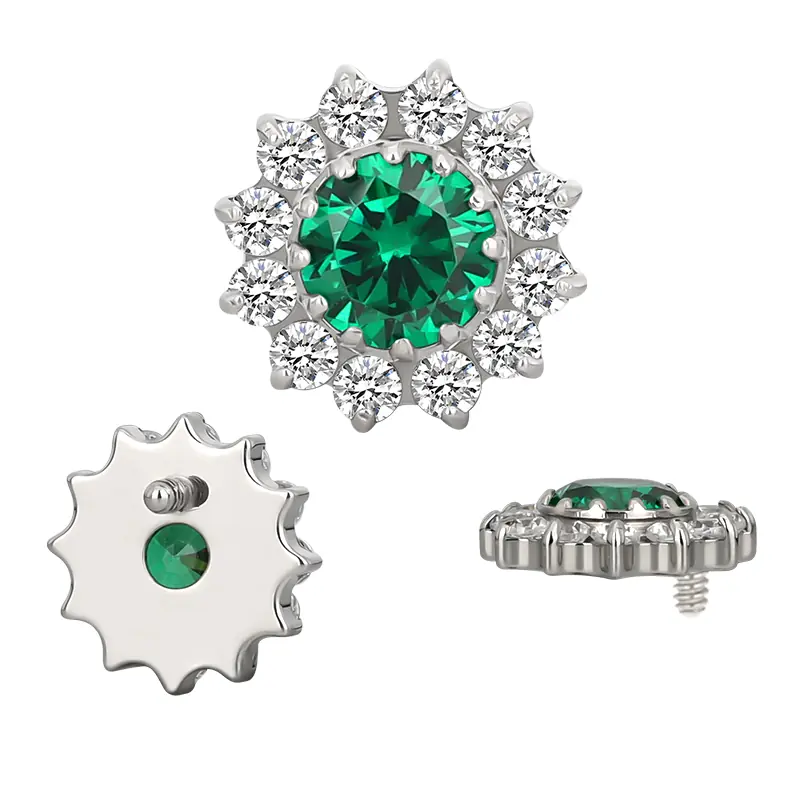 Too flower cz green